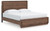 Fortlorn - King Panel Bed - Walnut Brown