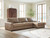 Veronella - 3-Piece Sectional With RAF Corner Chaise - Sahara