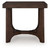 Korestone - Rectangular End Table - Dark Brown