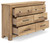 Makidern - Six Drawer Dresser - Tan