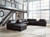 Modmax II - 8-Piece Sectional With LAF Corner Chaise And Audio Consoles - Black
