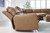 DeepWakes - 6-Piece Power Reclining Sectional With RAF Press Back Power Chaise And Storage Console - Caramel