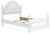Kozlani - Full Upholstered Panel Bed - White