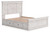 Makidern - Queen Panel Storage Bed With 2 Under Bed Storage Units - Whitewash
