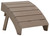 Sundown Treasure - 2 Pc. - Adirondack Chair And Ottoman - Driftwood