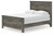 Frandern - 8 Pc. - Dresser, Mirror, Chest, Queen Panel Bed, 2 Nightstands - Black / Gray