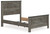 Frandern - 5 Pc. - Dresser, Mirror, Full Panel Bed - Black / Gray