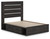 Hollivern - Full Panel Bed With Storage - Dark Gray