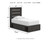 Hollivern - Twin Panel Bed With Storage - Dark Gray