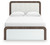 Kendanport - Queen Upholstered Bed - White / Brown