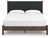 Pamytta - King Upholstered Panel Platform Bed - Brown