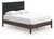 Pamytta - Queen Upholstered Panel Platform Bed - Brown