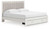 Zuraleus - King Upholstered Panel Platform Storage Bed - White