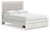 Zuraleus - Queen Upholstered Panel Platform Storage Bed - White