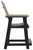 Fairen Trail - Barstool (Set of 2) - Black / Driftwood