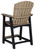 Fairen Trail - Barstool (Set of 2) - Black / Driftwood
