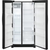 25.6 Cu. Ft. Standard-Depth 36-in Wide Side-by-Side Refrigerator with Ice Maker & Water and Ice Dispenser in Black
