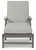 Visola - Chaise Lounge with Cushion - Gray