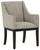 Burkhaus - Dining UPH Arm Chair (Set of 2) - Beige / Dark Brown