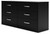 Finch - Six Drawer Dresser - 29'' Height - Black