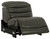 Center Line - PWR Armless REC w/Adj Headrest - Dark Gray