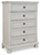 Robbinsdale - Five Drawer Chest - Youth - Antique White
