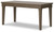 Janismore Weathered Gray Home Office Desk