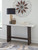 Burkhaus - Sofa Table - White / Dark Brown