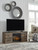 Trinell - TV Stand With Electric Fireplace - Brown