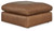 Emilia - 3 Pc. - 2-Piece Sectional Loveseat, Ottoman - Caramel