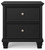 Lanolee - Two Drawer Nightstand - Black