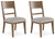 Cabalynn - Dining Uph Side Chair (Set of 2) - Oatmeal / Light Brown