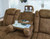 Wolfridge - Power Reclining Sofa With Adj Headrest - Brindle