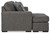 Gardiner - Sofa Chaise - Pewter