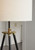 Cashner - Metal Floor Lamp - Black / Gold Finish