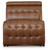 Temmpton - Power Armless Recliner With Adj Headrest - Chocolate