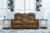 Wolfridge - 2 Pc. - Power Reclining Sofa, Power Reclining Loveseat With Console - Brindle