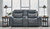 Mindanao - 2 Pc. - Power Reclining Sofa, Power Reclining Loveseat with Console - Steel