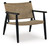 Halfmore - Accent Chair - Black / Natural