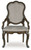 Maylee - Dining Upholstered Arm Chair (Set of 2) - Dark Brown
