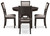 Langwest - Dining Room Table Set (Set of 5) - Brown