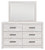 Cayboni - Dresser And Mirror - Whitewash