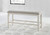 Robbinsdale - Dbl Counter Height Upholstered Dining Bench - Antique White