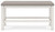Robbinsdale - Dbl Counter Height Upholstered Dining Bench - Antique White