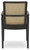 Galliden - Dining Upholstered Arm Chair (Set of 2) - Black