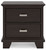 Covetown - Two Drawer Night Stand - Dark Brown