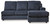 Albar Place - Raf Sofa Chaise - Cobalt