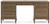 Roanhowe - Home Office Desk - Brown