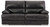 Mountainous - 2 Seat Power Reclining Sofa With Adj Headrest - Eclipse