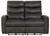 Bosa - Leather Power Reclining Loveseat - Charcoal